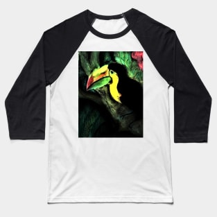 PASTEL BRIGHTS TOUCAN TROPICAL Baseball T-Shirt